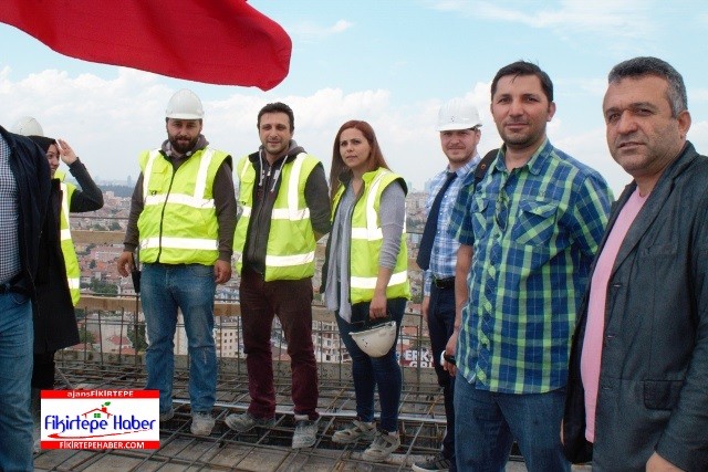 Erkan İnşaat Pırlanta Göztepe Projesi için bayrağı zirveye dikti