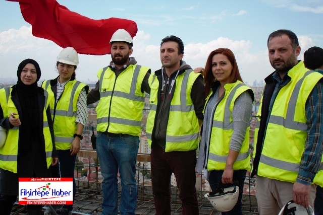 Erkan İnşaat Pırlanta Göztepe Projesi için bayrağı zirveye dikti