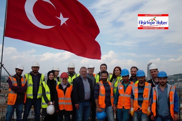 Erkan İnşaat Pırlanta Göztepe Projesi için bayrağı zirveye dikti