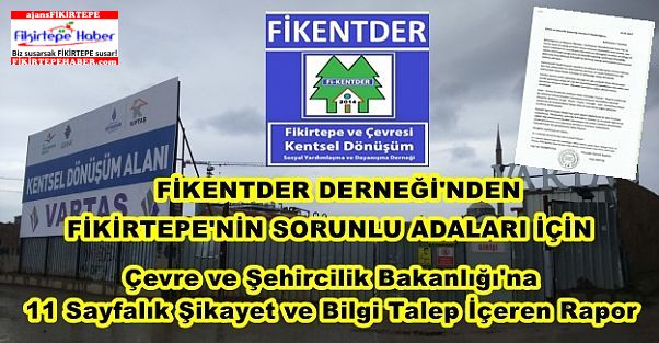 FİKENTDER'den Bakanlığa Şikayet ve Bilgi Talebi İçeren 11 Sayfalık Rapor
