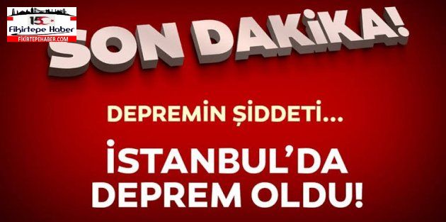 İstanbul da Deprem "Payitaht Sallanıyor!"