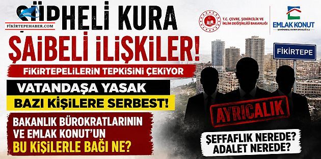 Fikirtepe'de Şüpheli Kura Sonrası Şaibeli Yer Gösterme Hareketleri