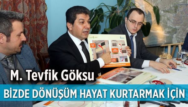 Göksu: ''Kentsel dönüşüm yurt dışında estetik, bizde hayat kurtarmak için yapılıyor !''