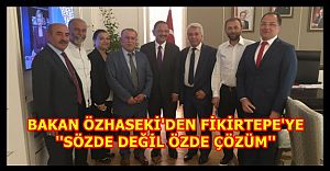 Bakan Özhaseki'den Fikirtepe İçin Sözde Değil Özde Çözüm