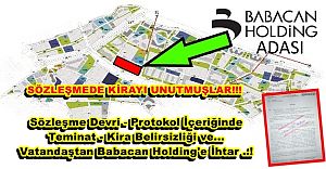 İhtar Çekilen Babacan adasında Çarşı, Kiradan Karıştı!