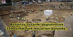 Beşiktaş’ta tarihi değiştirecek 3500 yıllık Türk mezarları bulundu
