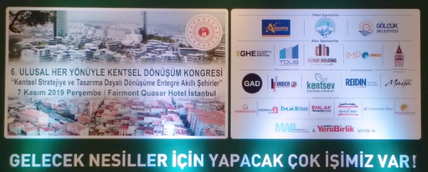 “6. Ulusal Her Yönüyle Kentsel Dönüşüm Kongresi” Ödül Kazanan Belediyeler