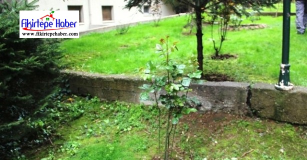1 M'YE YAKIN GENİŞİKTE SİTE BOYUNCA FAY KIRIĞI OLUŞTU
